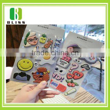 Wholesale fashion custom promotion pvc mobile phone sticker