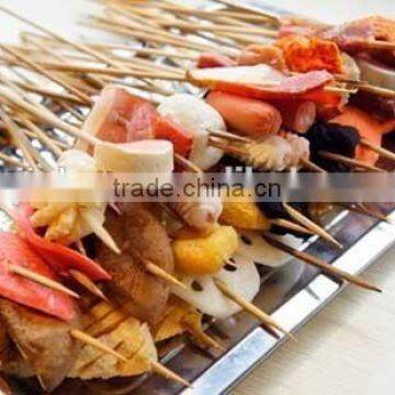 Dry Disposable Bamboo Stickes for BBQ or skewers China