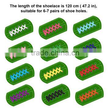 21 colours shoelace Personalized double layers polyester nylon shoelace