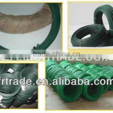 Green color of pvc coated wire