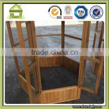 SDB04 Wholesale Large Wooden Bird Aviary Outdoor Bird Cage Animal Cage photo-4