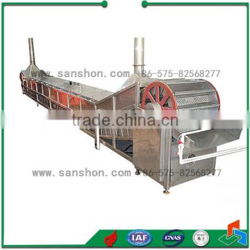 continuous frying and blanching machine