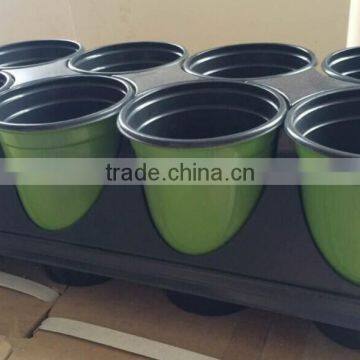 10 Holes Black Plastic Nursery Tray for Carrying Flower Pots, 590*235*125mm photo-3