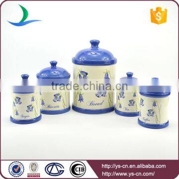 Manufacturer ceramic storage jar set of 5 Pcs