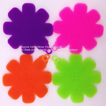 Flower Shape Silicone Scrubber for Face Bath