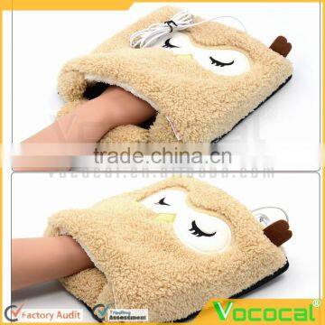 Cartoon USB Hand Warmer Mouse Pad Wristbands Mousepad for Christmas Gift Owl Pattern