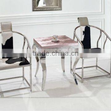 D368 Simple design cheap price stainless steel chair