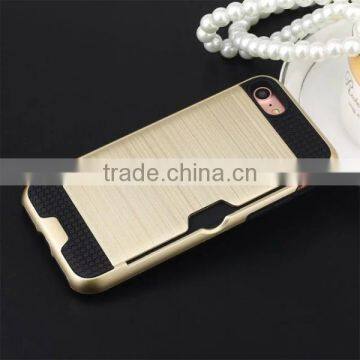 Drawbench Phone Shell Card Slot Back Cover TPU + PC Phone Case for IPhone 7 photo-3
