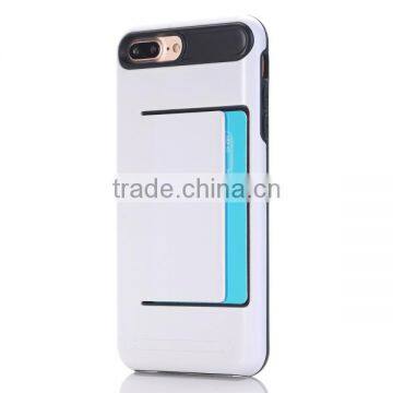 Wholesale Slim TPU + PC Combo Mobile Phone Case With Card Slot for IPhone 7 Plus photo-6