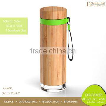 Custom Heat Resistant Glass Sport Drinking Bottle photo-3