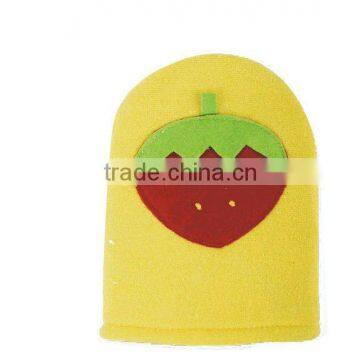 cute fruit bath scrubber/bath glove for kids