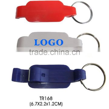 Colorful customized logo bottle opener keyring keychain