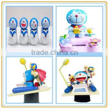 China promotion plastic toy doraemon collection, lovely doraemon toys for kids, world famous cartoon image doraemon plastics toy