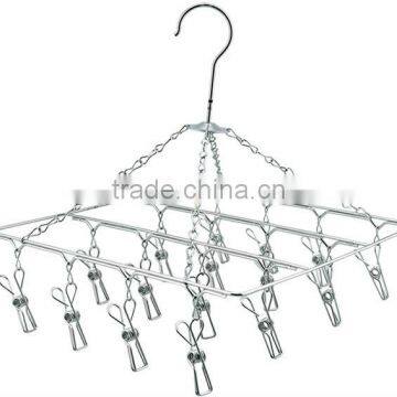 clothes hangers,multifunctional hangers,dry hangers 16 sets of clips YZ2234S