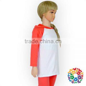 Wholesale Fashion Hoodies Baby Girls Raglan Long Sleeve Fall Outfits Custom Plain Kids Hoodies photo-4