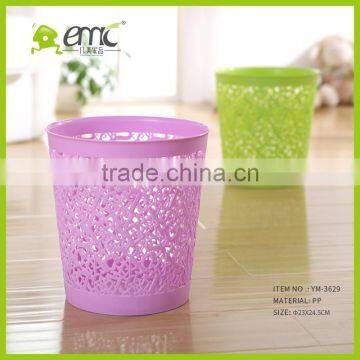 Plastic Hollow Trash Can/PP Waste Bin for Home Garbage Crate photo-2