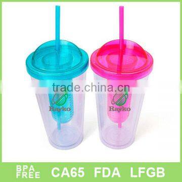 Newest design colorful infuser tumbler 16oz