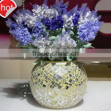 wholesale bubble glass vase hand made mouth blown glass vase