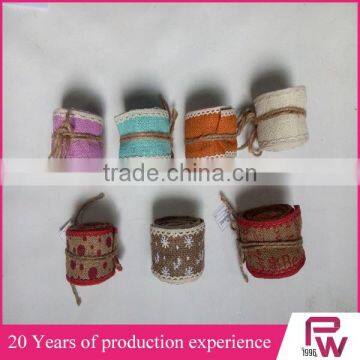 Custom Decorative Jute Burlap Ribbon for Packing
