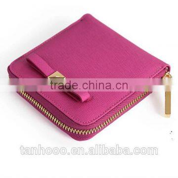 High quality genuine cowhide leather bag and wallet chain factory custom