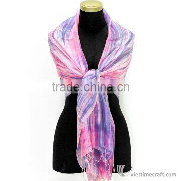 Silk Scarves Made in Vietnam, Light and Warm, Elegant Designs, Eye Catching Colors, High Quality and Long Lasting photo-6