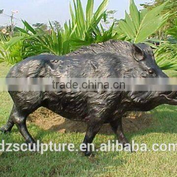 Famous Cast Brass Wild Boar Sculpture for Sale Garden Decoration