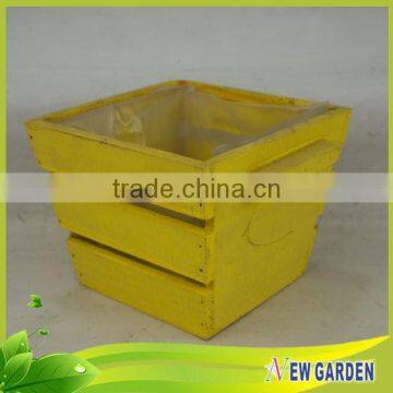 Homes and Gardens Natural Wooden Artificial Flower Basket Decoration photo-4