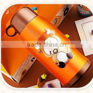 600ml 304 Stainless Steel Flask With Straw Kids Water Bottle photo-3