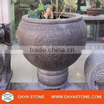 Garden granite water plant pots