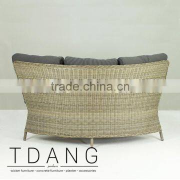 Hanna Wicker Sofa Corner- Modern Outdoor Wicker Furniture - Rattan Corner Sofa Sets photo-3