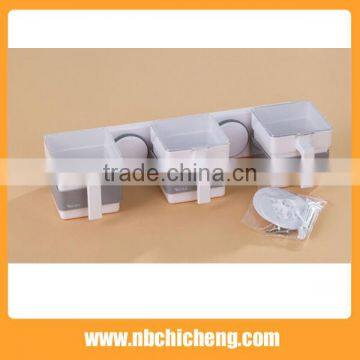 Bath Storage Holder Plastic Shower Rack Wall Mounted Storage Rack photo-3