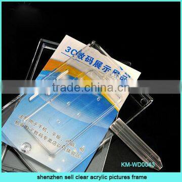 shenzhen sell clear acrylic pictures frame