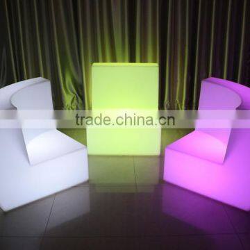 Outdoor Waterproof Plastic Led Illuminated Sofa Sets, Glow Led Modern Sofa Chair photo-3