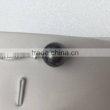 Modern Designs 11-12mm Black Tahitian Pearl Earrings photo-2