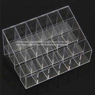 Acrylic 24 Lipstick Holder Display Cosmetic Organizer Makeup Case Storage photo-3