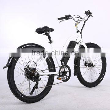 Hot Selling 26x2.35 Tire Electric Bike Brushless Electric Beach Cruiser Bike photo-2
