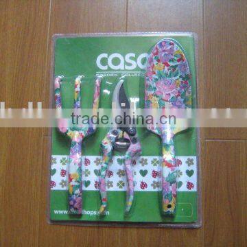 aluminum printed hand garden pruning lopper folding pruner saw hedge shear trowel fork digging tool
