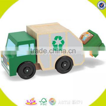 wholesale baby wooden garbage truck toy popular kids wooden garbage truck toy wooden garbage truck toy W04A169