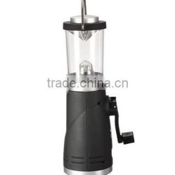 4 LED Rechargeable Lantern Camping Fishing Torch Lamp Hand Crank Tent Light NEW photo-4