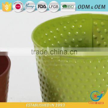 Wholesale Factory Price Metal Embossing Vegetable Plants in Pots Flower Plant Pot