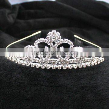 2016 Trendy Handmade Crystal Wedding Tiara Wholesale Halo H172-012 photo-2