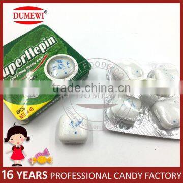 Mint Flavor Jam Filling Crispy Energy Chewing Gum Pillows photo-2