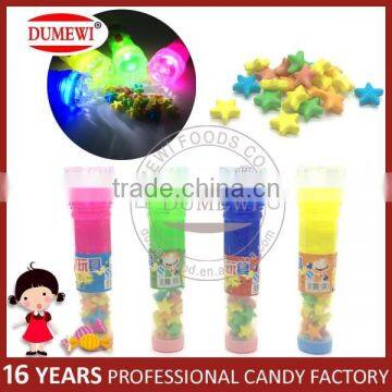 Rainbow Color Pressed Candy Toy Flashlight photo-2