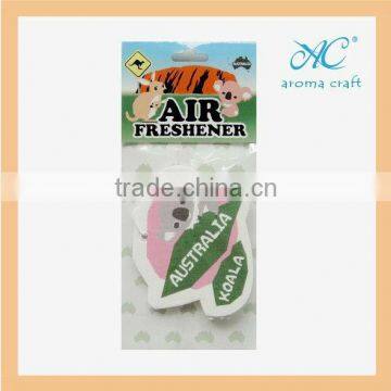 2015 Best seller for promotional gifts customized logo hanging paper air freshener car perfume wholesale