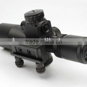 New Compact 2.5-10X32 Riflescope Red Green Mil-Dot Reticle With Side Attached Red Laser Sight Scope Combo (FDA Certified) photo-4