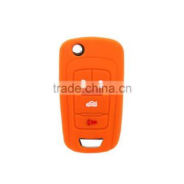 2017 oem smart high quality car remote shell popular rubber silicone car key cover for Buick folding key fob cover