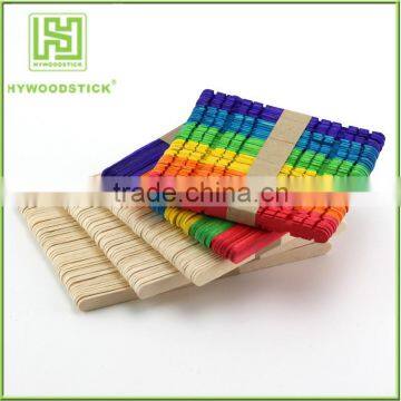 Colorful 10" wooden craft sticks