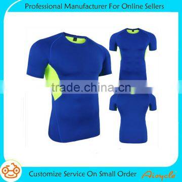 wholesale men round neck compression t shirt