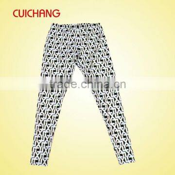 Wholesale Polyester/spandex Heat Transfer Custom Design Women Fashion Pants , Leggins, Yoga NJSK-0732 photo-3