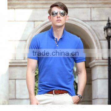 100% Cotton Wholesale Blank T-shirt Men Polo With OEM Printing Embroidery photo-2